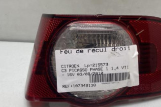 Feu de recul droit CITROEN C3 PICASSO Photo n°1