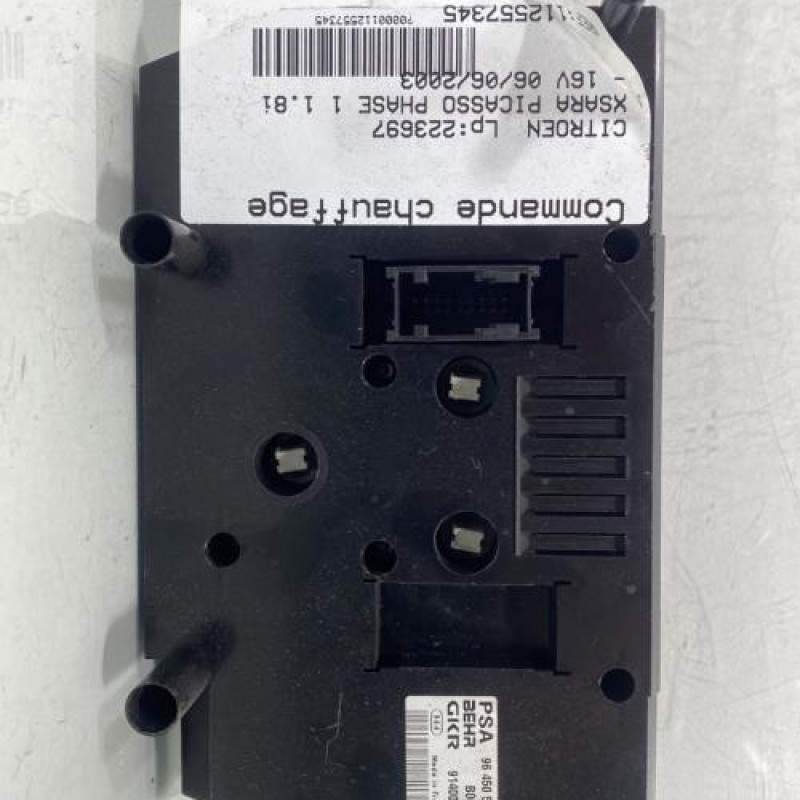 Commande chauffage CITROEN XSARA PICASSO Photo n°4