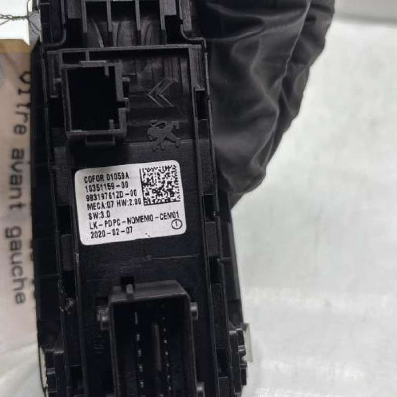 Interrupteur de leve vitre avant gauche PEUGEOT 308 2 Photo n°5