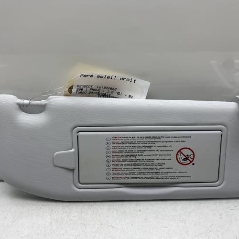 Pare soleil droit PEUGEOT 208 1 Photo n°1