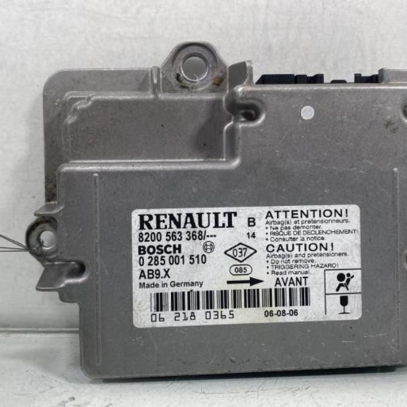 Boitier air bag RENAULT CLIO 3 Photo n°2
