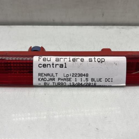 Feu arriere stop central RENAULT KADJAR Photo n°1