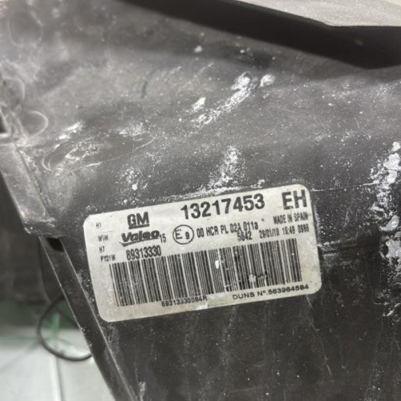 Optique avant principal gauche (feux)(phare) OPEL CORSA D Photo n°3