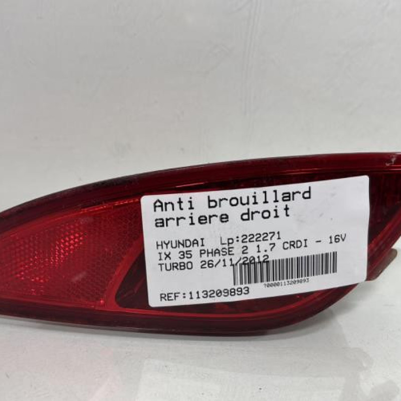 Anti brouillard arriere droit HYUNDAI IX 35 Photo n°3