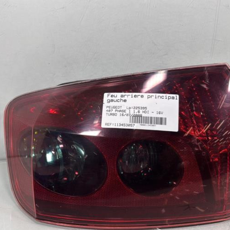 Feu arriere principal gauche (feux) PEUGEOT 407 Photo n°2