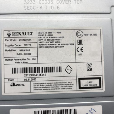 Autoradio d'origine DACIA SANDERO 2
