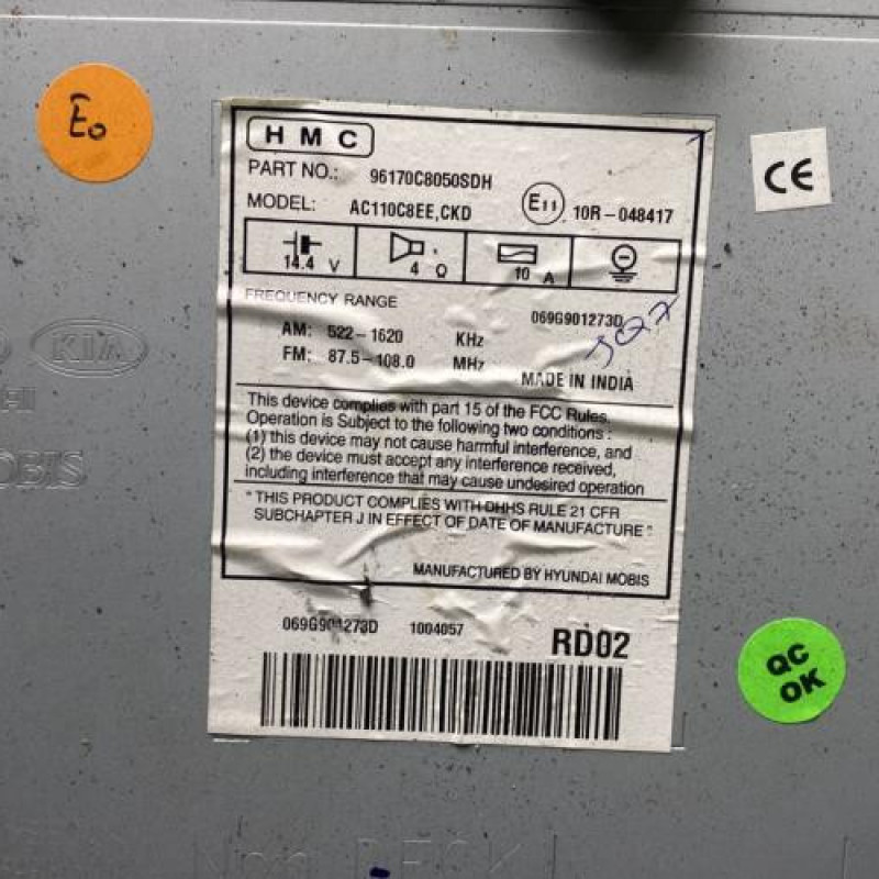 Autoradio d'origine HYUNDAI I 20 2 Photo n°5