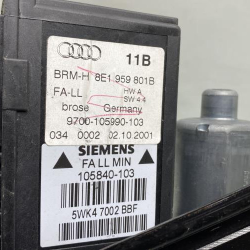 Leve vitre electrique avant gauche AUDI A4 2 Photo n°5