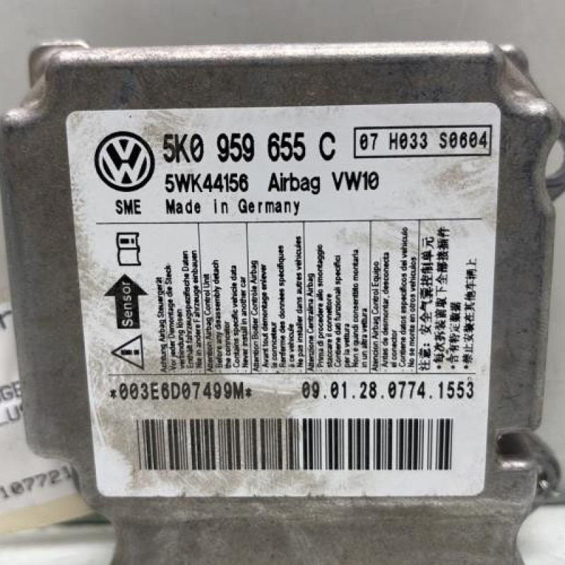 Boitier air bag VOLKSWAGEN GOLF PLUS Photo n°5