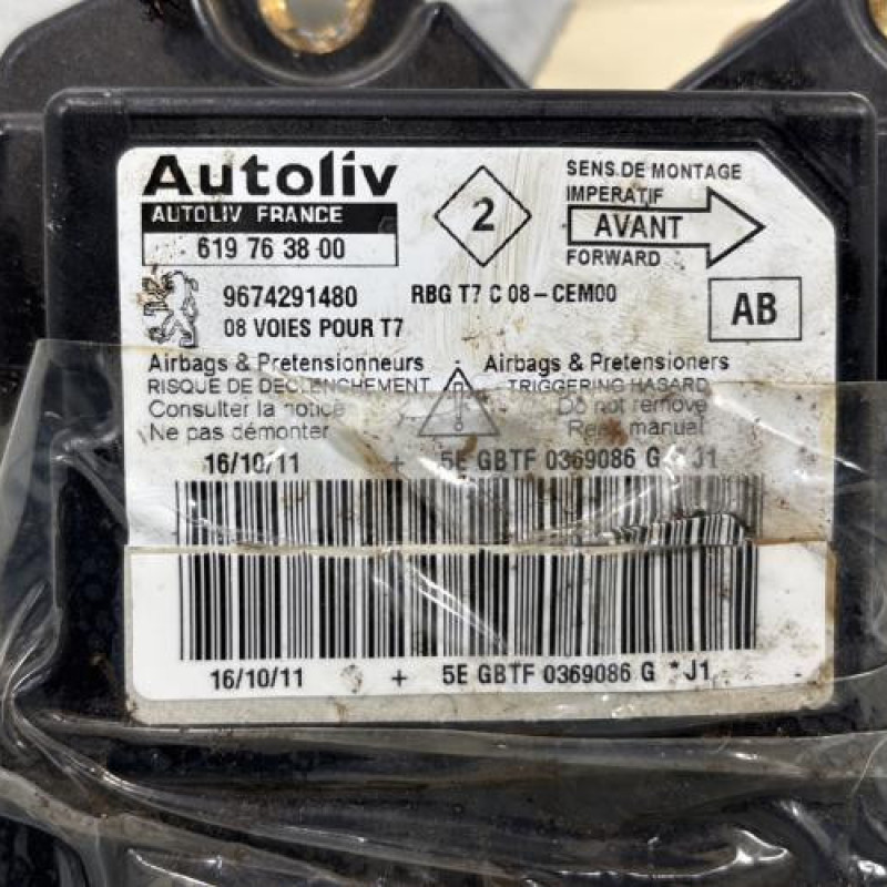 Boitier air bag PEUGEOT 308 1 Photo n°2