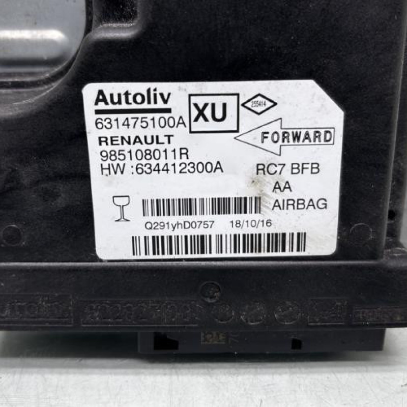 Boitier air bag RENAULT MEGANE 4 Photo n°6