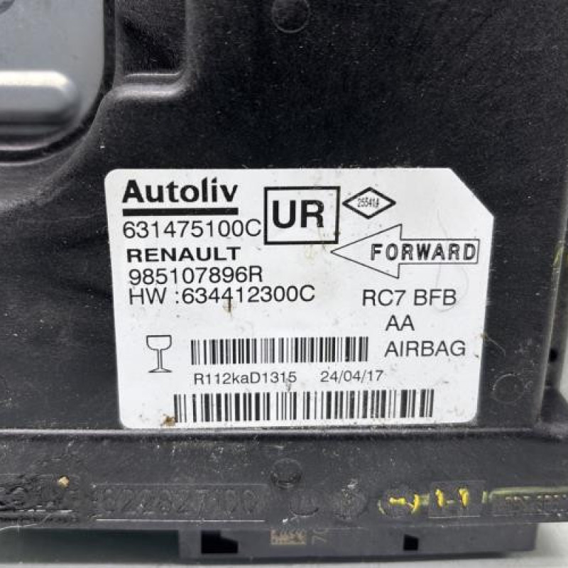 Boitier air bag RENAULT MEGANE 4 Photo n°2