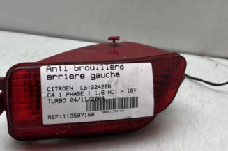 Anti brouillard arriere gauche CITROEN C4 1 Photo n°1