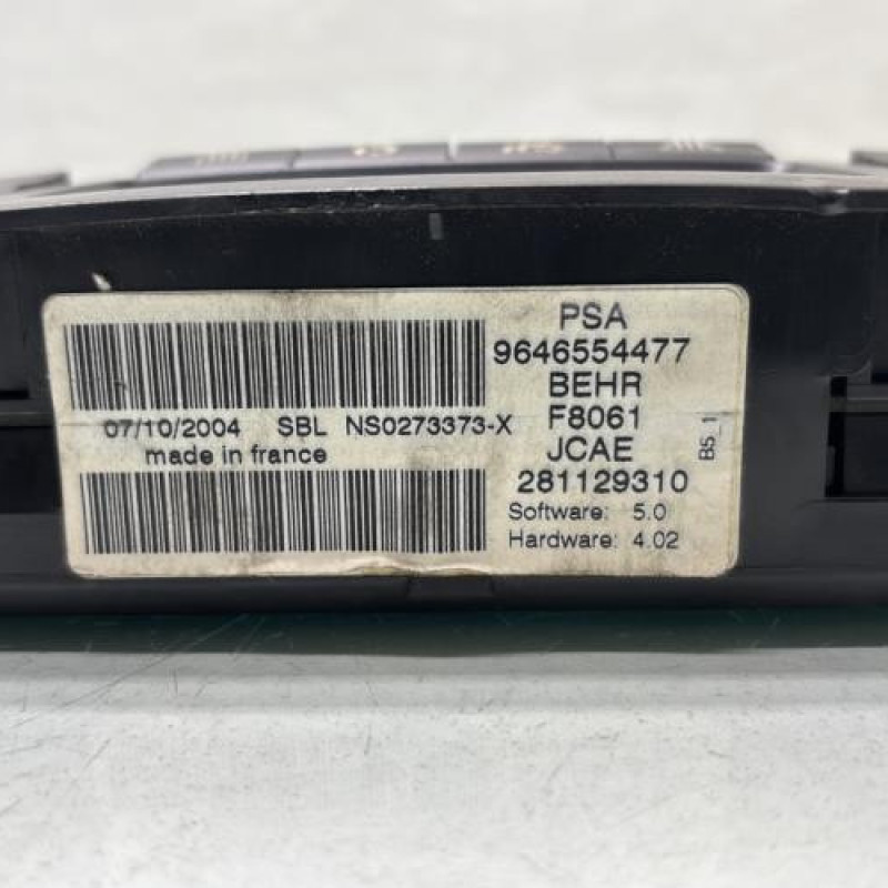 Commande chauffage CITROEN C4 1 Photo n°2