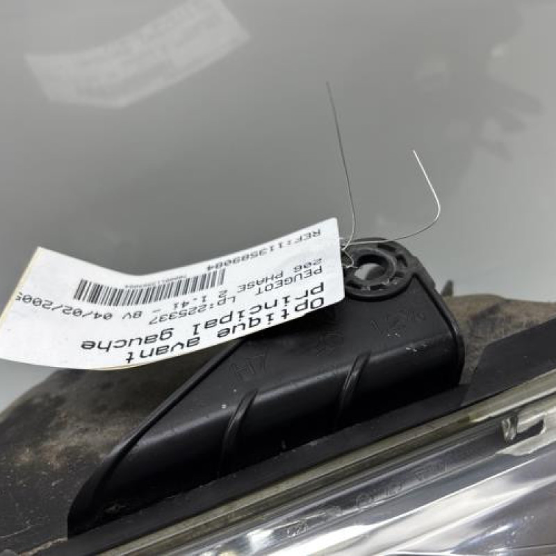 Optique avant principal gauche (feux)(phare) PEUGEOT 206 Photo n°2