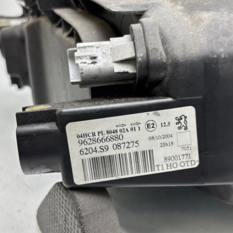 Optique avant principal gauche (feux)(phare) PEUGEOT 206 Photo n°7