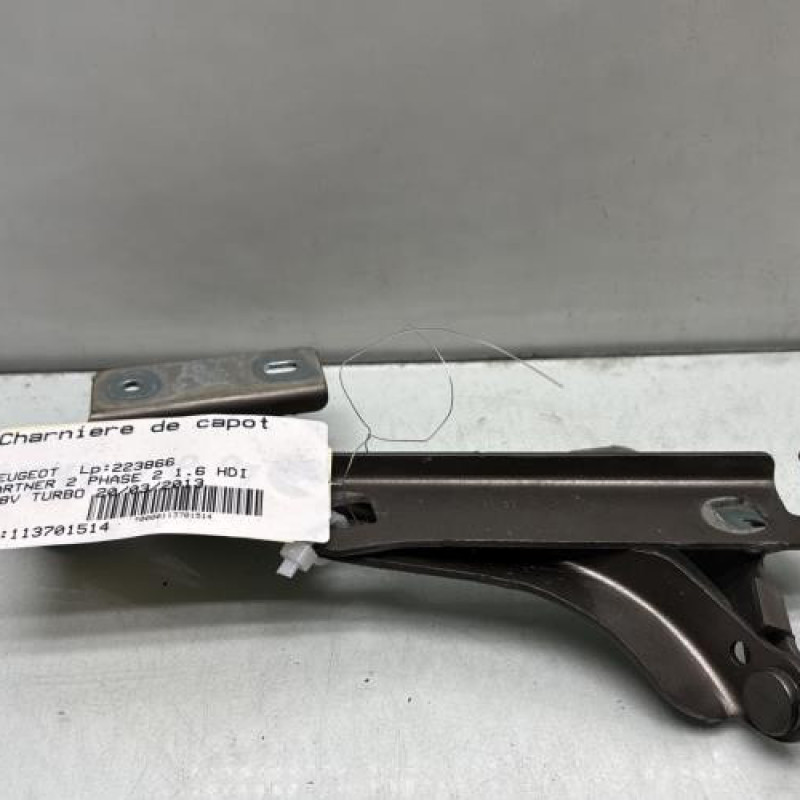 Charniere de capot PEUGEOT PARTNER 2 Photo n°1