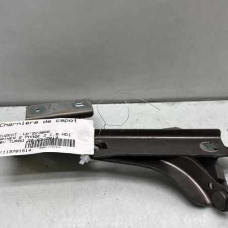 Charniere de capot PEUGEOT PARTNER 2 Photo n°1