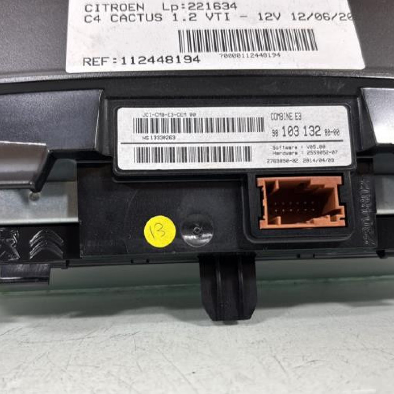Compteur CITROEN C4 CACTUS Photo n°5