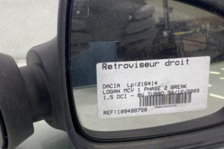 Retroviseur droit DACIA LOGAN MCV 1