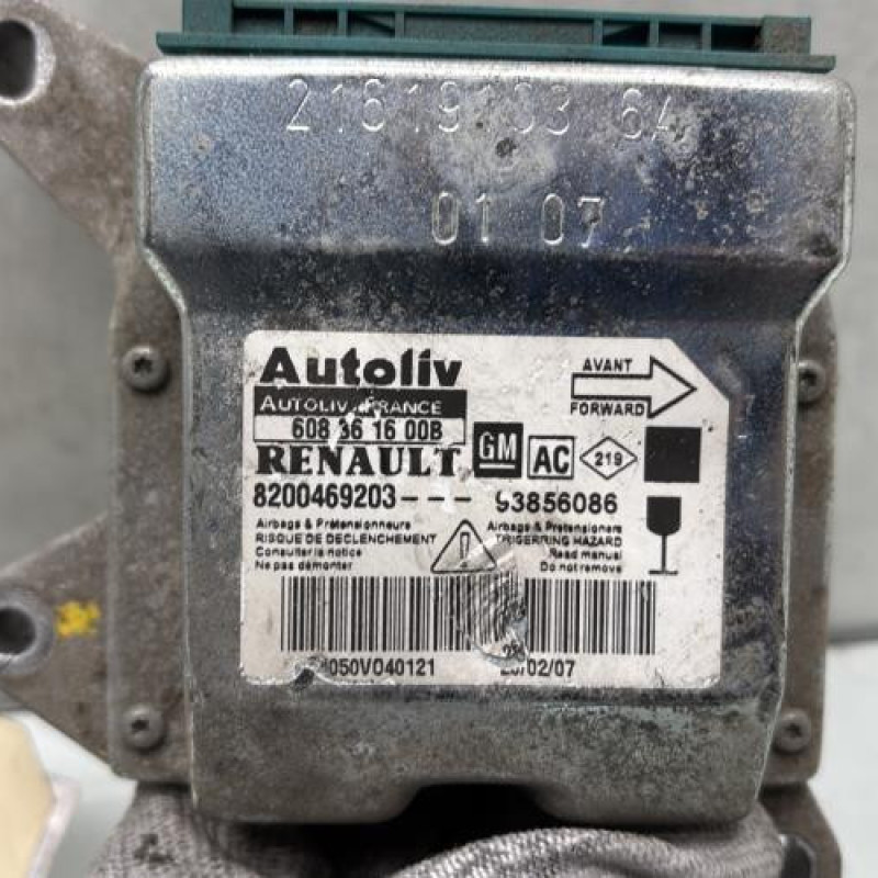 Boitier air bag RENAULT TRAFIC 2 Photo n°2