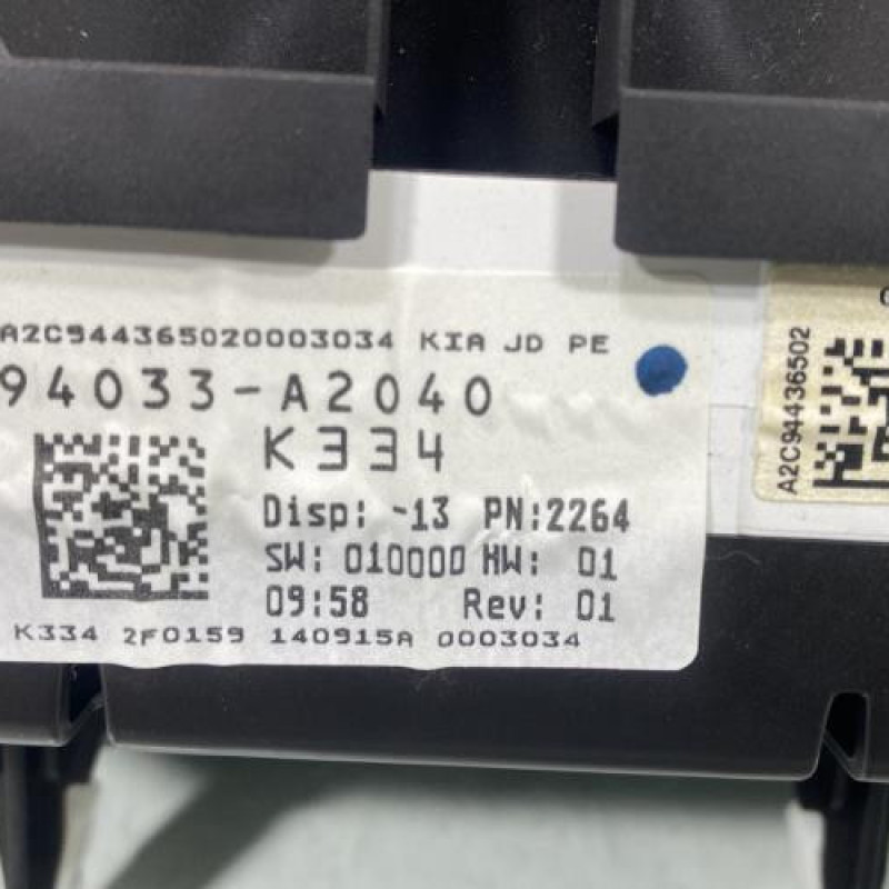 Compteur KIA CEE-D 2 Photo n°3