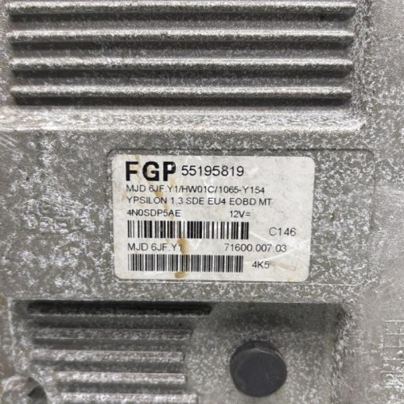 Calculateur moteur LANCIA YPSILON 4 Photo n°2