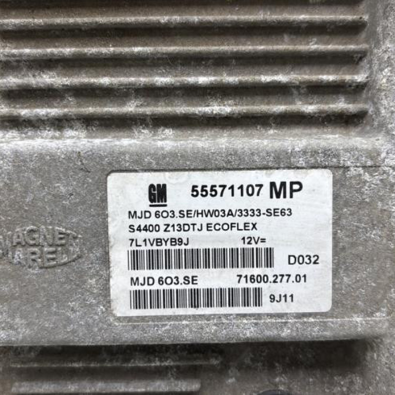 Calculateur moteur OPEL CORSA D Photo n°2
