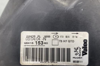 Optique avant principal gauche (feux)(phare) PEUGEOT 307