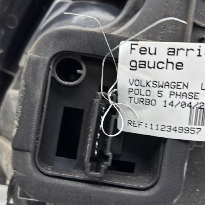 Feu arriere principal gauche (feux) VOLKSWAGEN POLO 5 Photo n°7