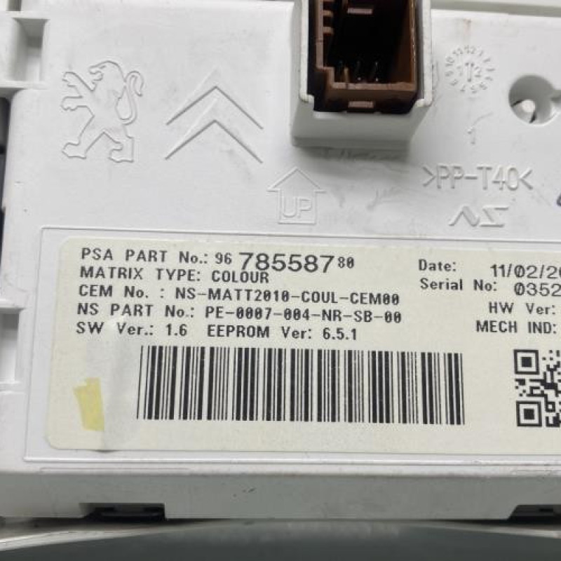 Compteur PEUGEOT 508 1 SW Photo n°5