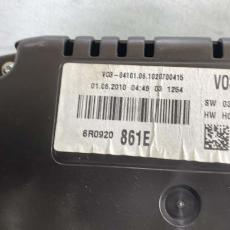 Compteur VOLKSWAGEN POLO 5 Photo n°3