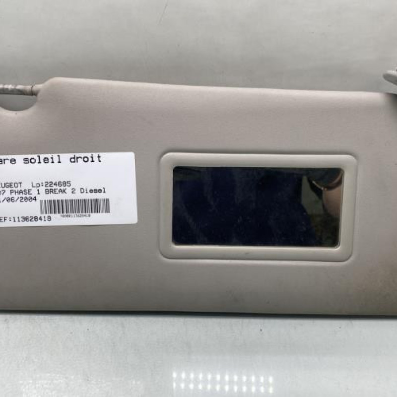 Pare soleil droit PEUGEOT 307 Photo n°1