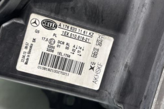 Optique avant principal gauche (feux)(phare) MERCEDES CLASSE A 176