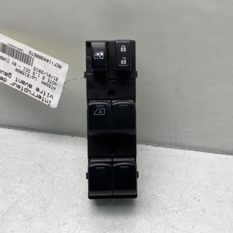 Interrupteur de leve vitre avant gauche NISSAN NOTE 2 Photo n°1