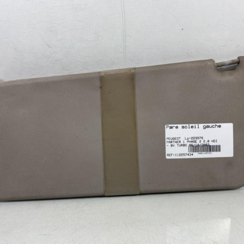 Pare soleil gauche PEUGEOT PARTNER 1 Photo n°1