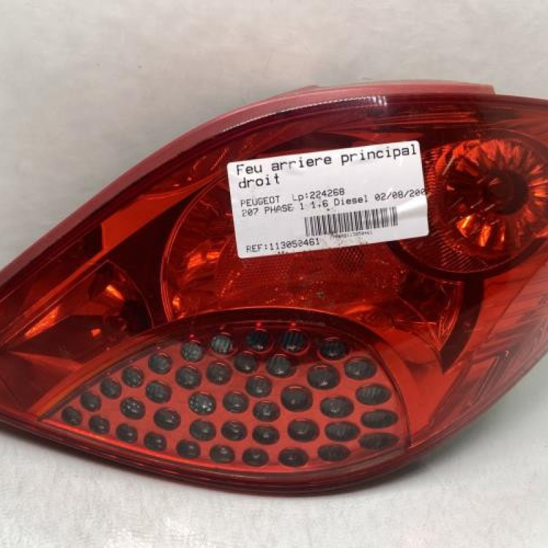 Feu arriere principal droit (feux) PEUGEOT 207 Photo n°1