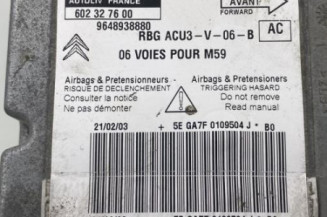 Boitier air bag PEUGEOT PARTNER 1