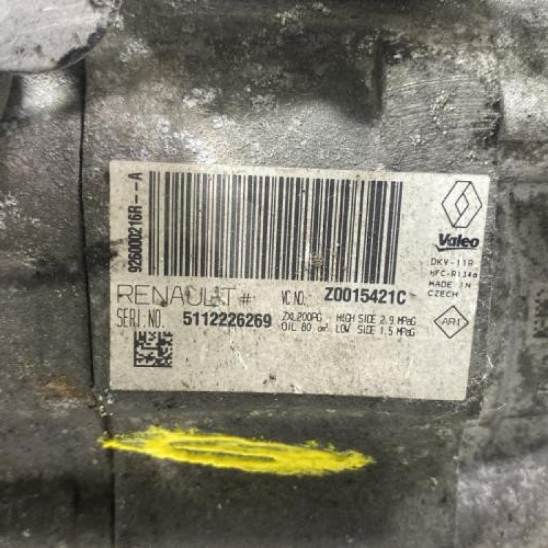 Compresseur clim DACIA SANDERO 2 Photo n°2