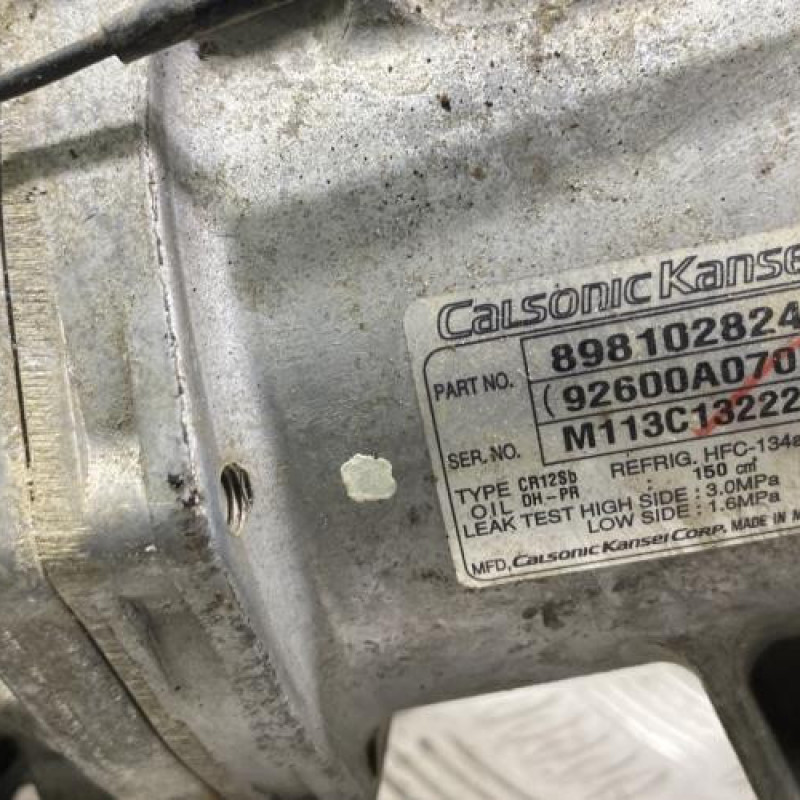 Compresseur clim ISUZU D-MAX 2 Photo n°3