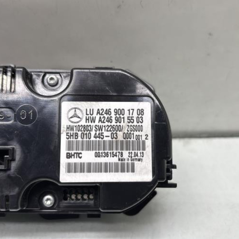 Commande chauffage MERCEDES CLASSE A 176 Photo n°4
