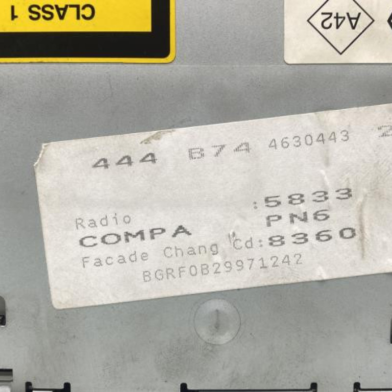 Autoradio d'origine RENAULT LAGUNA 2 Photo n°5