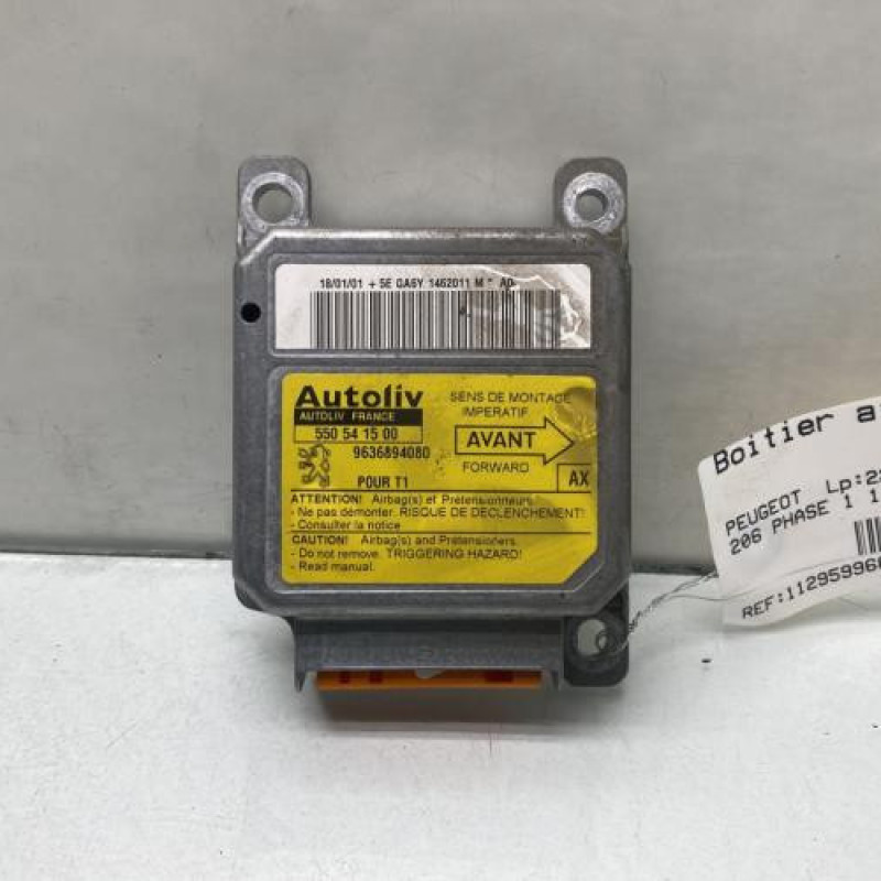 Boitier air bag PEUGEOT 206 Photo n°1