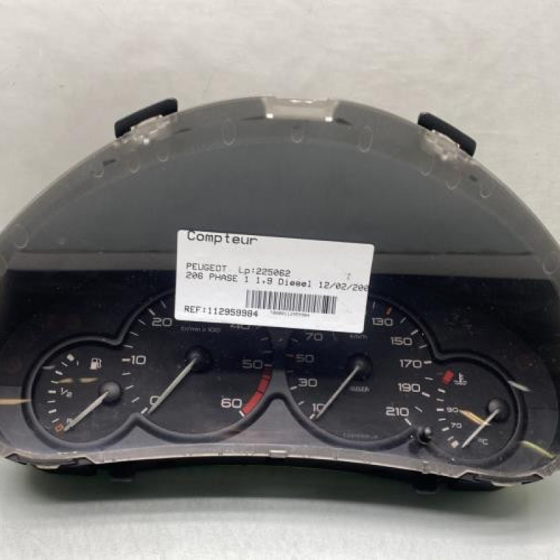 Compteur PEUGEOT 206 Photo n°1