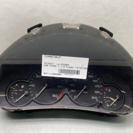 Compteur PEUGEOT 206 Photo n°1