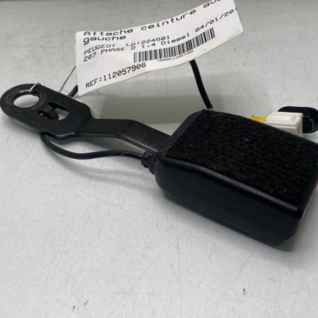 Attache ceinture avant gauche PEUGEOT 207 Photo n°1