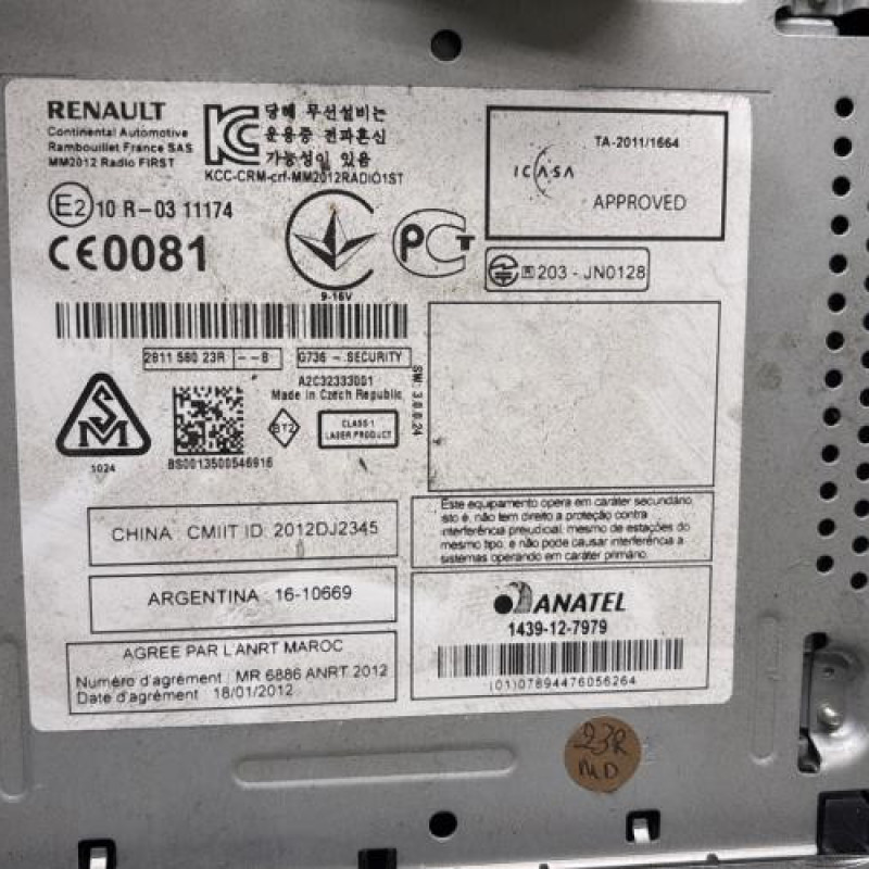 Autoradio d'origine RENAULT MEGANE 3 Photo n°5