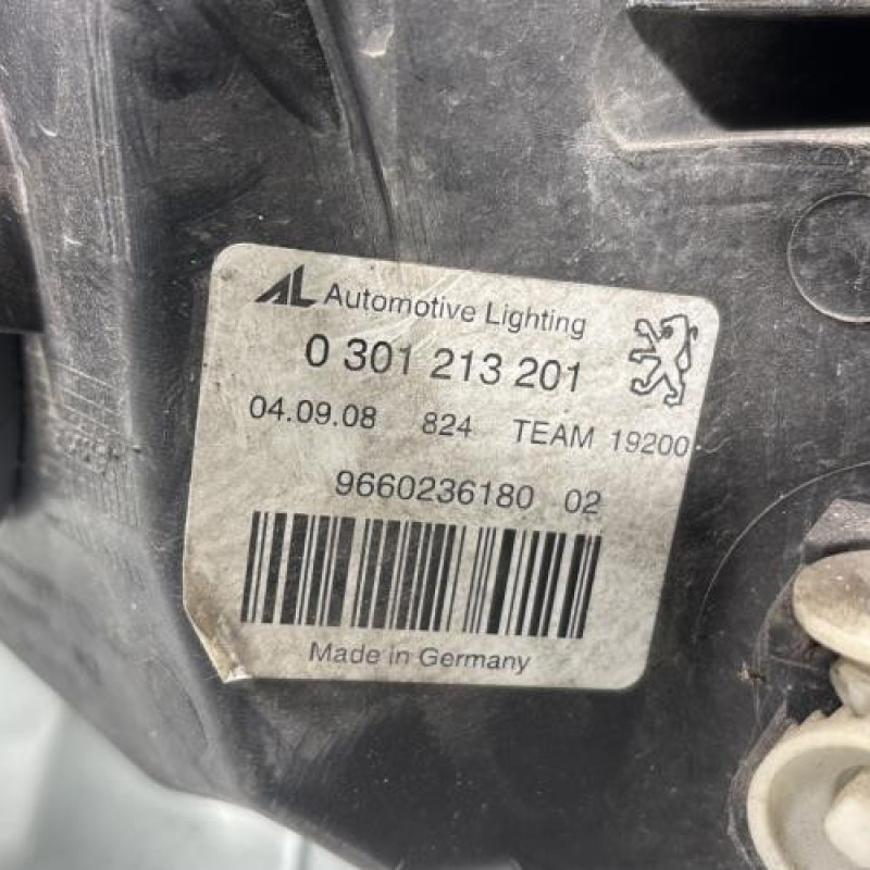 Optique avant principal gauche (feux)(phare) PEUGEOT 407 Photo n°4