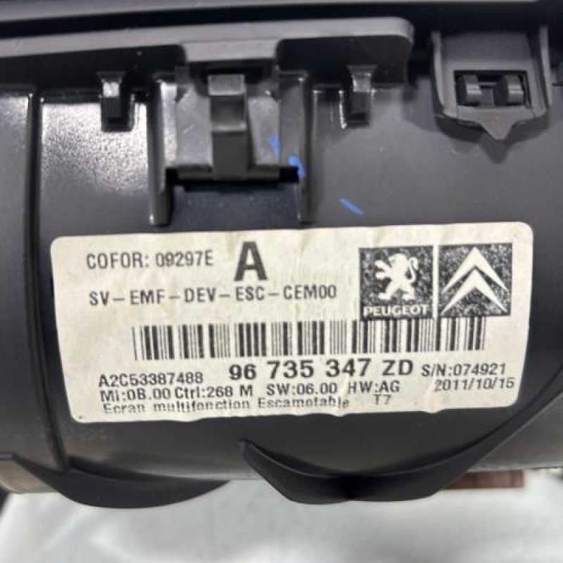 Ecran GPS PEUGEOT 308 1 Photo n°5