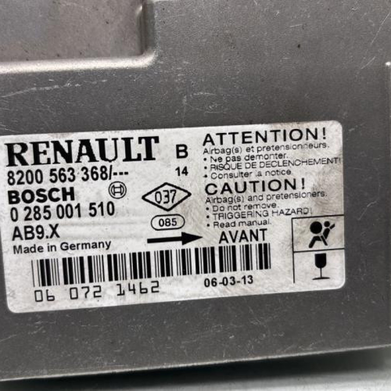 Boitier air bag RENAULT CLIO 3 Photo n°2